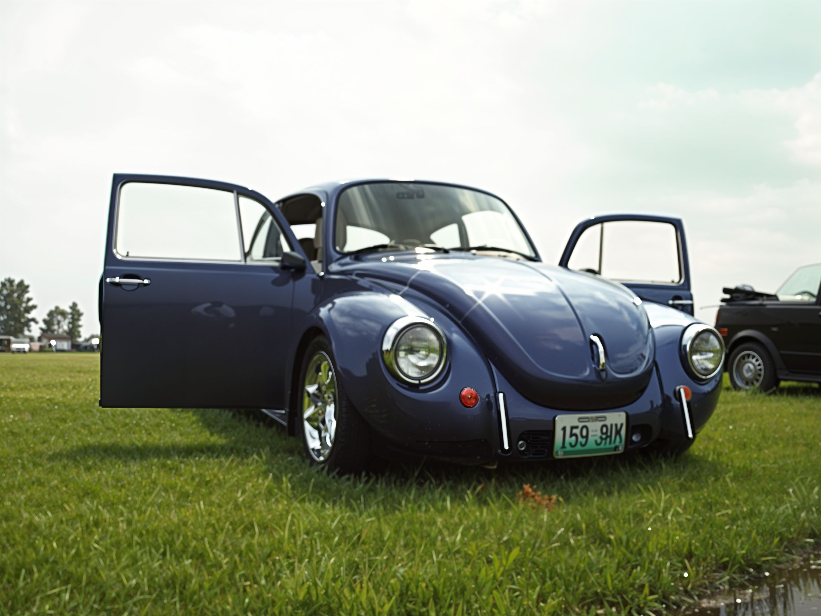 1973 VW SuperBeetle with Doors Open